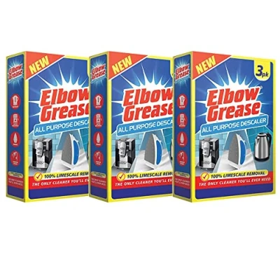 Image of 3 x Pack All Purpose Descaler Limescale Remover for Kettles Coffee Machines &amp; Irons Total 9 Sachets, 25ml Each