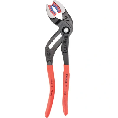 Image of Knipex Siphon and Connector Pliers black atramentized, with non slip plastic coating 250 mm 81 11