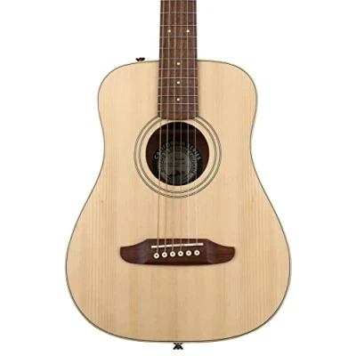 Image of Fender Redondo Mini Acoustic Guitar, Natural w/Gig Bag