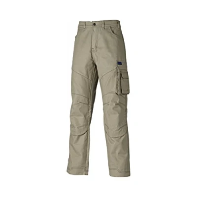Image of Dickies Mens 22 Camden Work Trousers (with Knee Pad Pockets) (28R) (Stone)