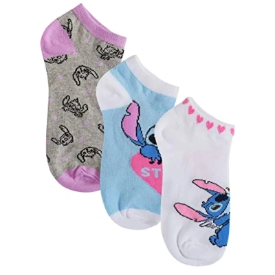 Image of Disney Lilo &amp; Stitch 3 Pack Socks (Pack of 3) Blue EU 39 41
