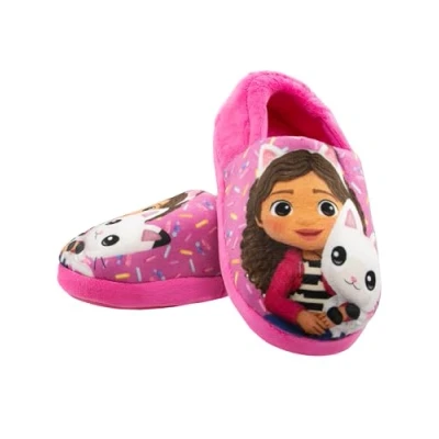 Image of DREAMWORKS Pandy Paws Gabby’s Dollhouse Girls Slippers Cat Girls’ Pink 8