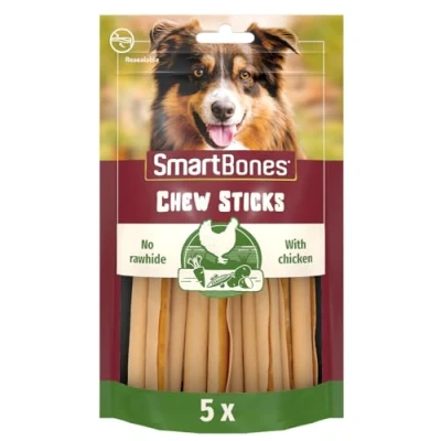 Image of Smartbones 5 Chicken Sticks Rawhide Free Chew Dog Treats
