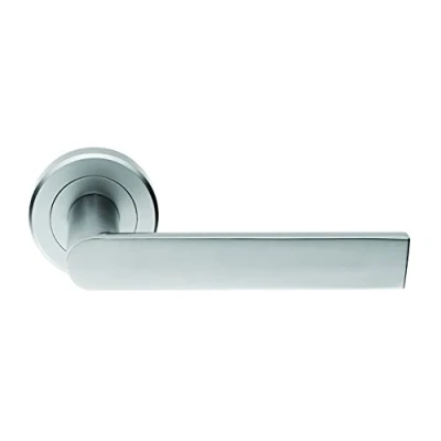Image of Carlisle Brass Serozzetta Edge Door Handle, Satin Chrome