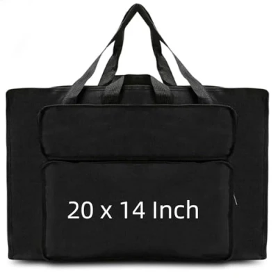 Image of Oaygat A3 Art Portfolio Bag Artist Drawing Board 20x14 Inch Waterproof Carry Case with Handles Portable 8K Sketch Pad Tote Organiser Painting Storage for Artwork