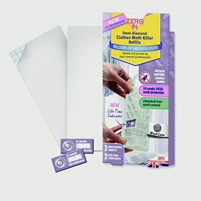 Image of ZERO IN Clothes Moth Killer Refill Twin Pack ZER438