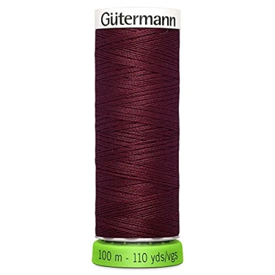 Image of Gutermann 723860 369 Sew All 100% Recycled Polyester Thread 100mtr, Burgundy, OSFA