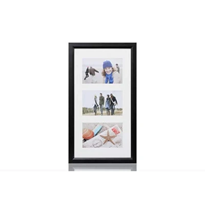 Image of ARPAN MDF Multi Aperture Photo Picture Frame 3, (3 Black)