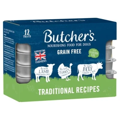 Image of Butcher&#039;s Traditional Recipes Dog Food Trays 12x150g