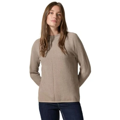 Image of Cecil Women&#039;s B302871 Structure Mix Dolman Sweater, Milky Caramel Melange, XS