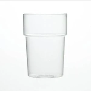 Image of Pack x 10 Reusable Stacking Plastic Pint Glasses Crystal Polystyrene CE Stamped to Rim