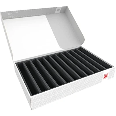 Image of Feldherr Storage Box DSLB075 for model railway locomotives, wagons and vehicles 11 slots 00 Gauge vertical
