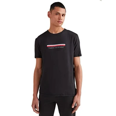 Image of Tommy Hilfiger Women&#039;s Cn Ss Tee Um0um02348 S/S T Shirts, Black (Black), S