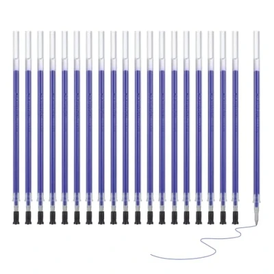 Image of M&amp;G Gel Pen Refills 0.7mm Fine Point, 20 Pack Quick Drying Smooth Blue Ink Replace for Retractable Click, Office Study Classroom Supplies, 4.9&quot;