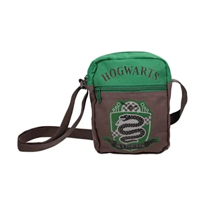 Image of SD TOYS Unisex&#039;s Bolsa Pequeña Tela Canvas Slytherin Harry Potter Small Bag, Multicoloured, Mide 17 x 23 cm