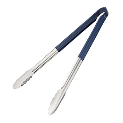 Image of Hygiplas Colour Coded Serving Tong Blue 405mm