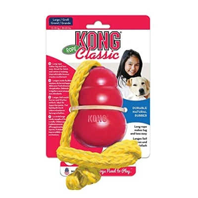 Image of KONG Classic with Rope Dog Toy, Large