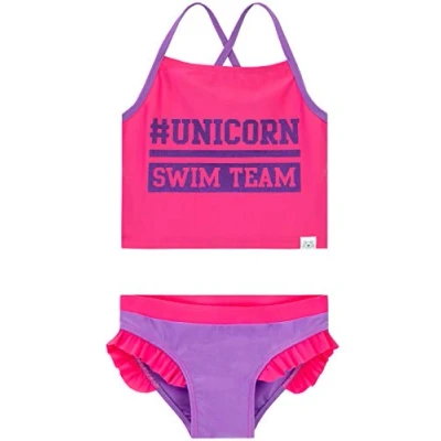 Image of Harry Bear Girls Unicorn Swimsuit Pink 8 9 Years