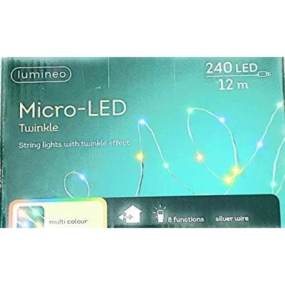 Image of Kaemingk 12m Micro LED Outdoor Twinkle Lights