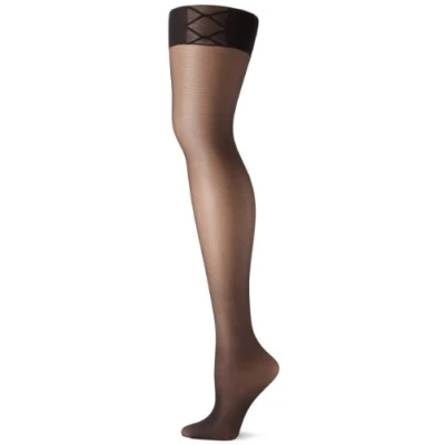 Image of Pretty Polly Women&#039;s 15d Low Leg Toner Tights, Black, S M