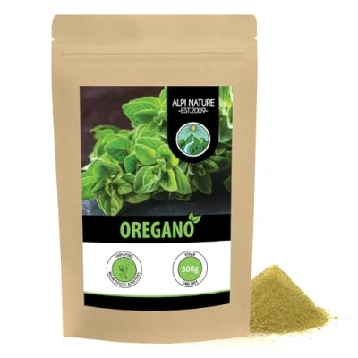Image of ground oregano (500g, 1.1lb), powder, 100% natural and without additives, powder gently dried
