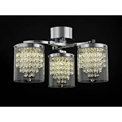 Image of Florina LED Chrome Ceiling Flush