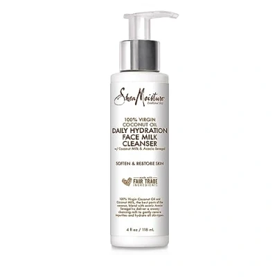 Image of Shea Moisture 100 Percent Virgin Coconut Oil Daily Hydration Face Milk Cleanser, 4 oz