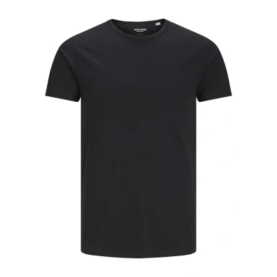 Image of Jack and Jones Men&#039;s Basic O Neck Short Sleeve T Shirt, Black, Large