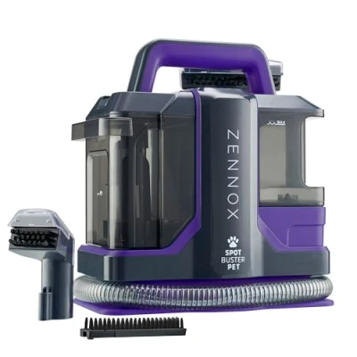Image of Zennox Spot Buster PET Carpet Cleaner Portable for Spills, Stains &amp; Refreshing Upholstery Carpets, Stairs, Car Interiors Compact Design