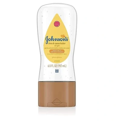 Image of Johnson&#039;s Johnson &amp; Baby Oil Gel Shea Cocoa Butter 6.5 Oz (2 Pack)