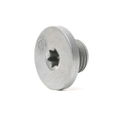 Image of 12855449, 46823517, 93193367 Drain Plug VAICO V40 0751 M14 x 1,5 Steel TX 45 with seal ring Original Quality VAUXHALL: Astra Mk6, Corsa Mk3