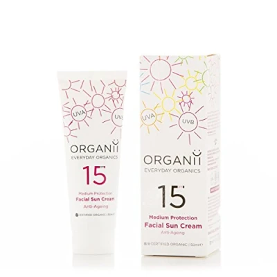 Image of ORGANii Anti Ageing Facial Sun Cream with SPF 15 50 ml
