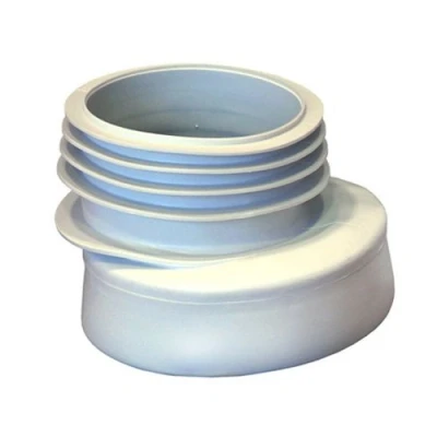 Image of 110mm Toilet WC Offset Extension Waste Pan Rubber Connector