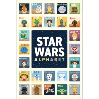 Image of Close Up Star Wars Poster Alphabet ABC (61cm x 91,5cm)