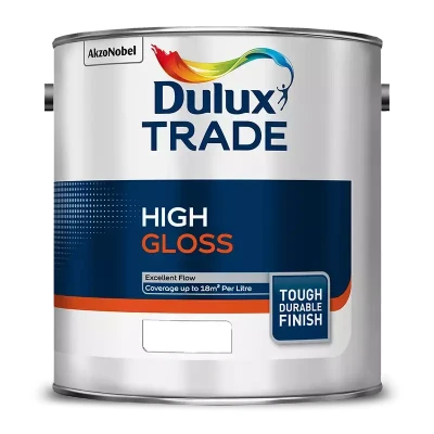 Image of Dulux Trade High Gloss Pure Brilliant White 2.5L