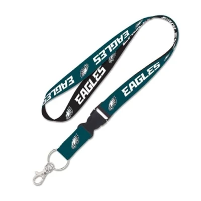 Image of WinCraft NFL Philadelphia Eagles Lanyard with Detachable Buckle, 3/4&quot;