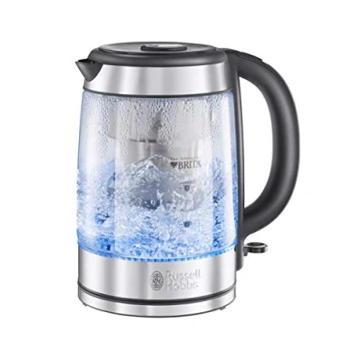 Image of Russell Hobbs 20760 10 Purity Glass 1l Brita Kettle Black