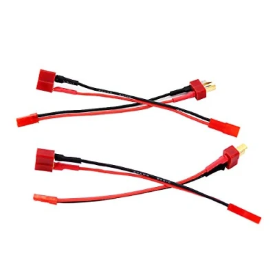 Image of BDHI 2pairs JST Male to Deans Male/JST Female Adapter with 10cm 4in 20awg Wire(BDHI 15)