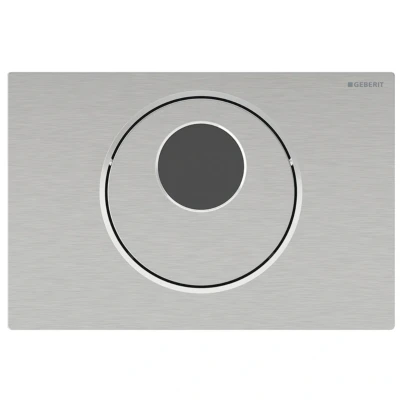 Image of Geberit Sigma10 Automatic/Touchless Dual Flush Plate Mains Operation Brushed Chrome (115.890.SN.6)