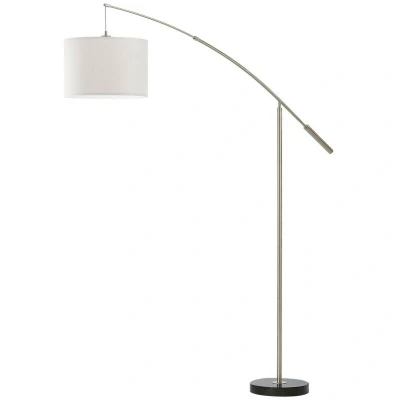 Image of Eglo Lighting Nadina 1 Light Floor Lamp Satin Nickel, E27