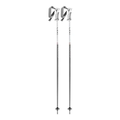 Image of Leki Women&#039;s Bliss Ski Poles, Gunmetal White Rose Gold, 120 cm