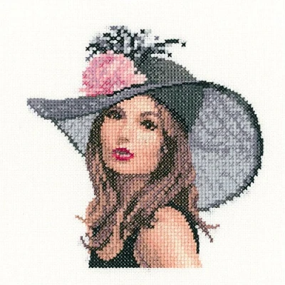 Image of Heritage MERA1339 E Counted Cross Stitch Kit Rachel (L) 13x13.5cm