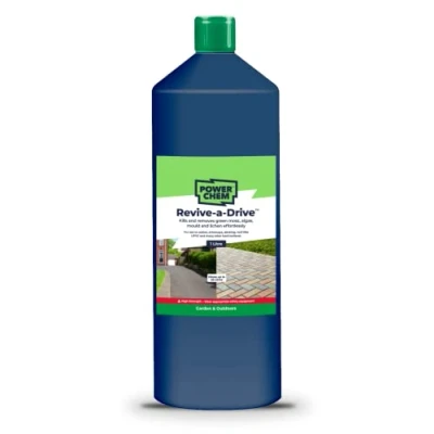 Image of Revive a Drive Superfast Moss Mould Algae Weed Blackspot Lichen Killer Remover Great for Patios Driveways Fencing &amp; Decking High Strength (1L)