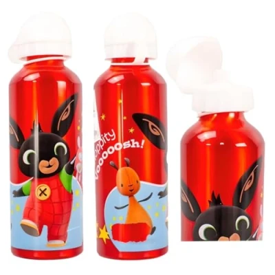 Image of TDL Bing the Bunny Aluminium Drinks Bottle Red 500ml