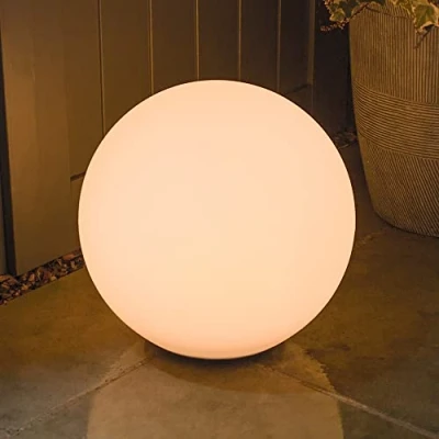 Image of Shapelights® Indoor Outdoor USB Chargeable Solar Powered Colour Changing Mood Lights (Sphere 35cm)