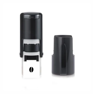 Image of Coffee Bean Stamp Loyalty Card Stamper Self Inking Black Ink Approx. 11mm