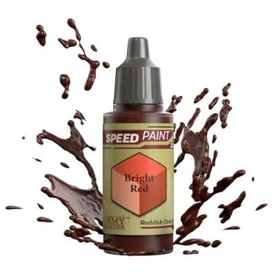 Image of The Army Painter Speedpaint Bright Red 2.0, Single Acrylic Paint 18ml One coat Painting Soloution For Fantasy Tabletop Miniatures Like Warhammer 40k And Dungeons Dragons Figures
