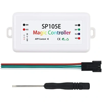 Image of VIPMOON Wireless Bluetooth Controller,SP105E Magic Controller 4.0 2048 Pixels iOS/Android APP for DC5V 24V WS2811/WS2812B/WS2801/SK6812/APA102/6803 IC LED Strip Pixel Module Panel Light