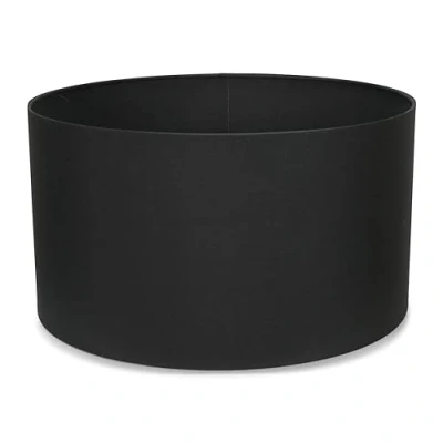 Image of Modern Charcoal Grey Fabric Cylinder Ceiling Pendant Lampshade/Table Lamp/Floor Lamp Drum Light Shade Large