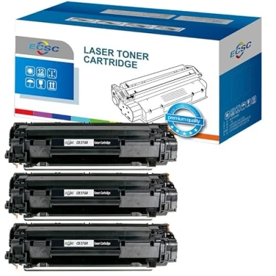 Image of ECSC Compatible Toner Cartridge CE278A Replacement for HP LaserJet Pro M1536dnf P1566 P1606dn, Canon i SENSYS Fax L150 L170 L410 MF4410 MF4430 MF4450 MF4550d MF4570dn (Black, 3 Pack)